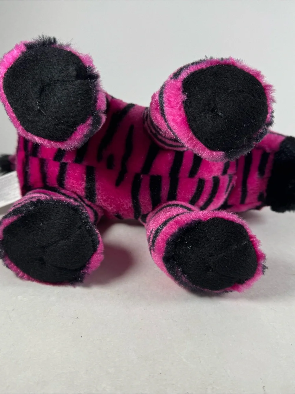 Fiesta Plush Pink Black Striped Zebra 10